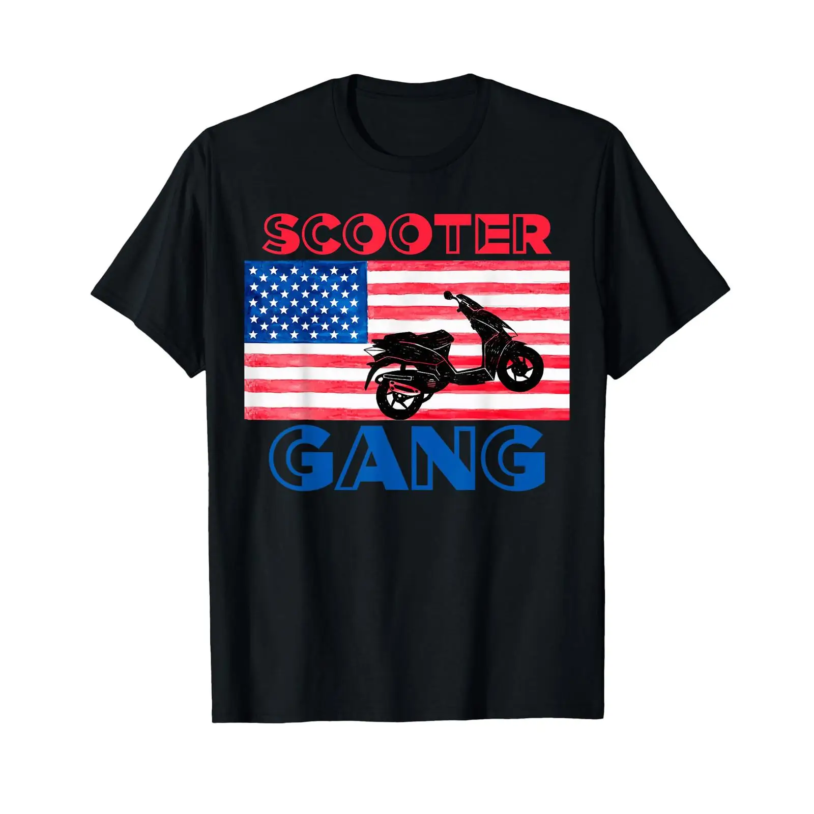 Motorcycle Gear Wash - Scooter Gang Moped T-shirt Amerikaanse vlag