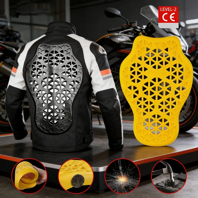 Motorcycle Gear For Woman - Motorfiets beschermingsset: rug-, schouder- en elleboogbeschermers,