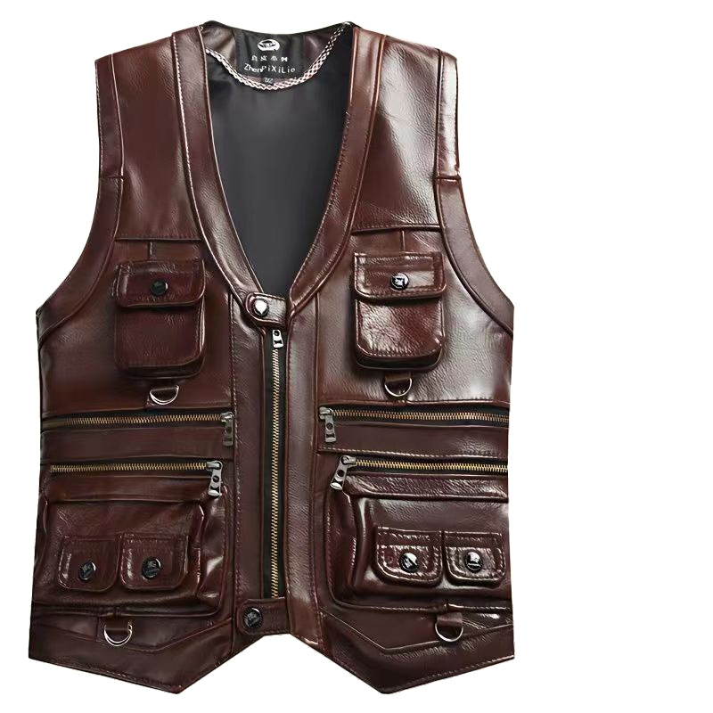 2023 Koeienhuid Echt Leren Ves - Motorcycle Gear Vest recensie en prijs
