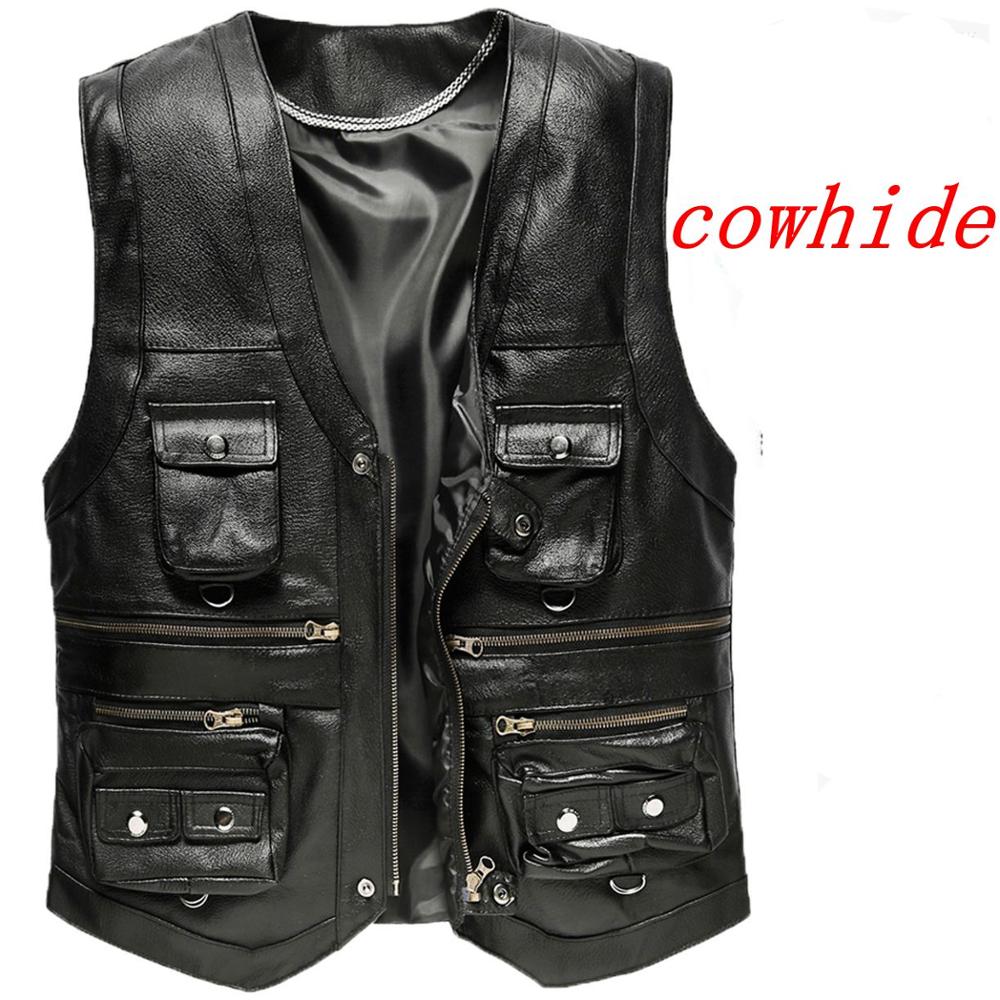 2023 Koeienhuid Echt Leren Ves - Motorcycle Gear Vest recensie en prijs