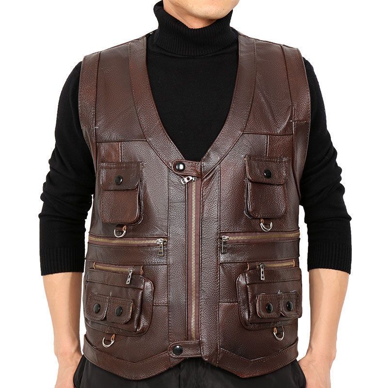 Koeienhuid Echt Lederen Vest M - Motorcycle Gear Vest recensie en prijs