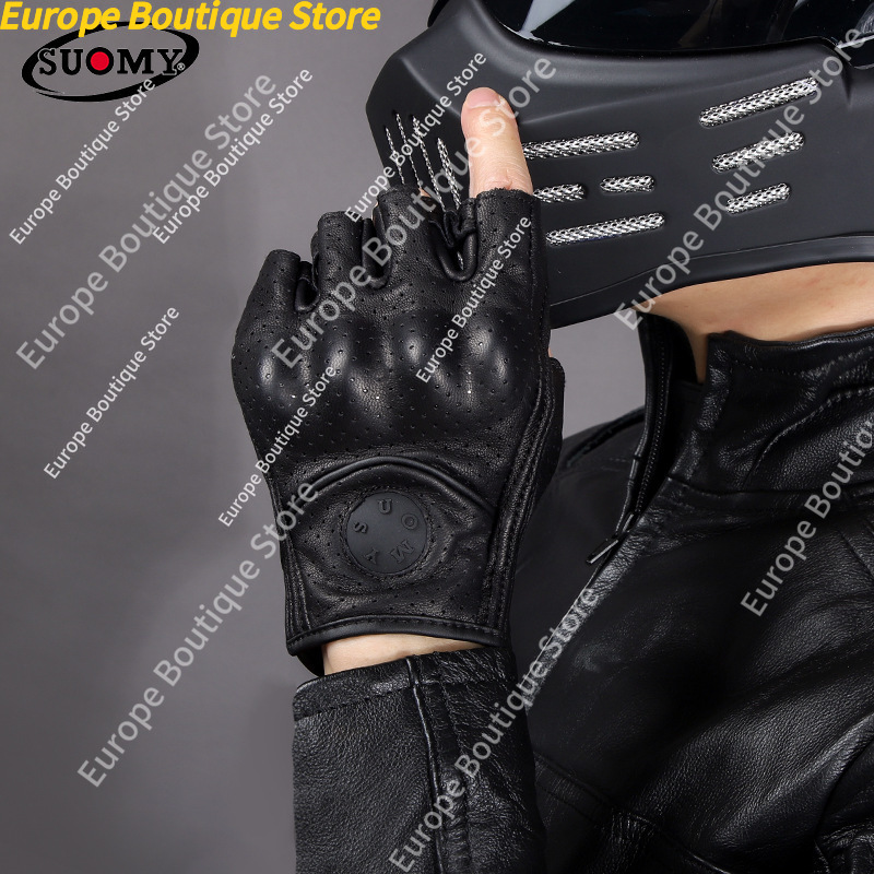 Retro motorhandschoenen met ha - Motorcycle Gear For Woman recensie en prijs