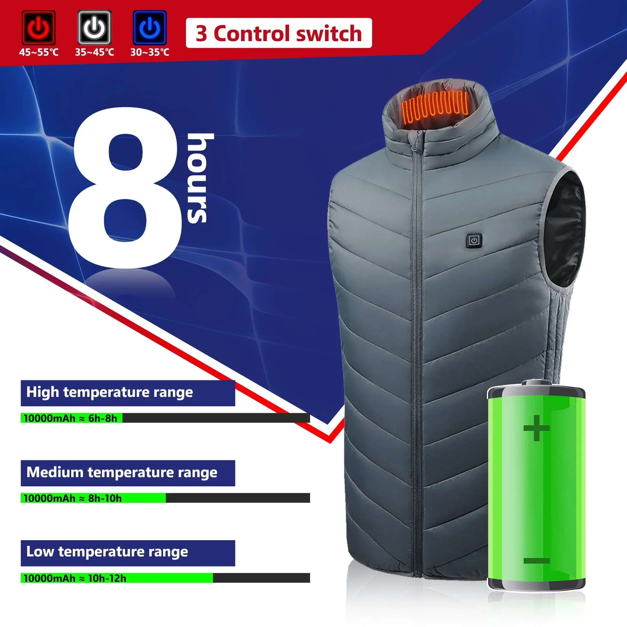 21-verwarmd vest Elektrisch ve - Motorcycle Gear Vest recensie en prijs