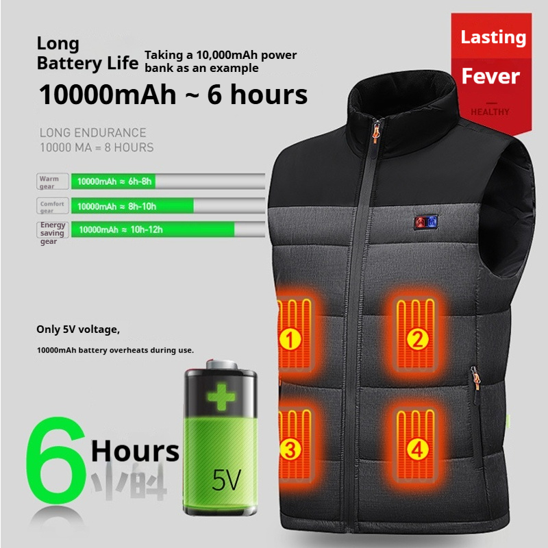 Verwarmd vest Unisex Opladen V - Motorcycle Gear Vest recensie en prijs